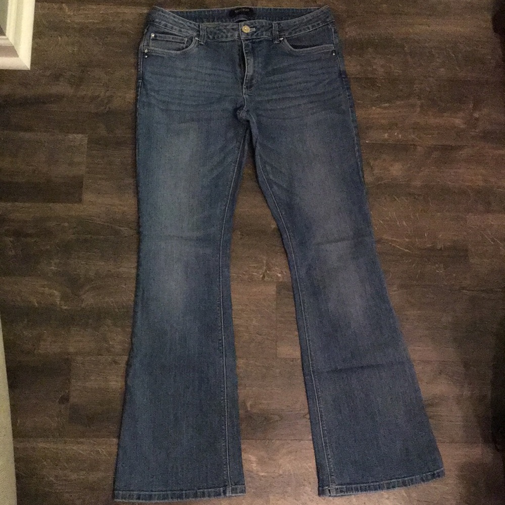 White House Black Market Skinny Flare Jeans